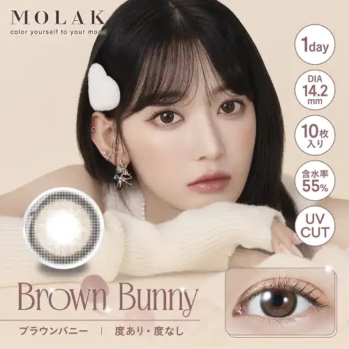 ブラウンバニー Brown Bunny MOLAK 1day 10P